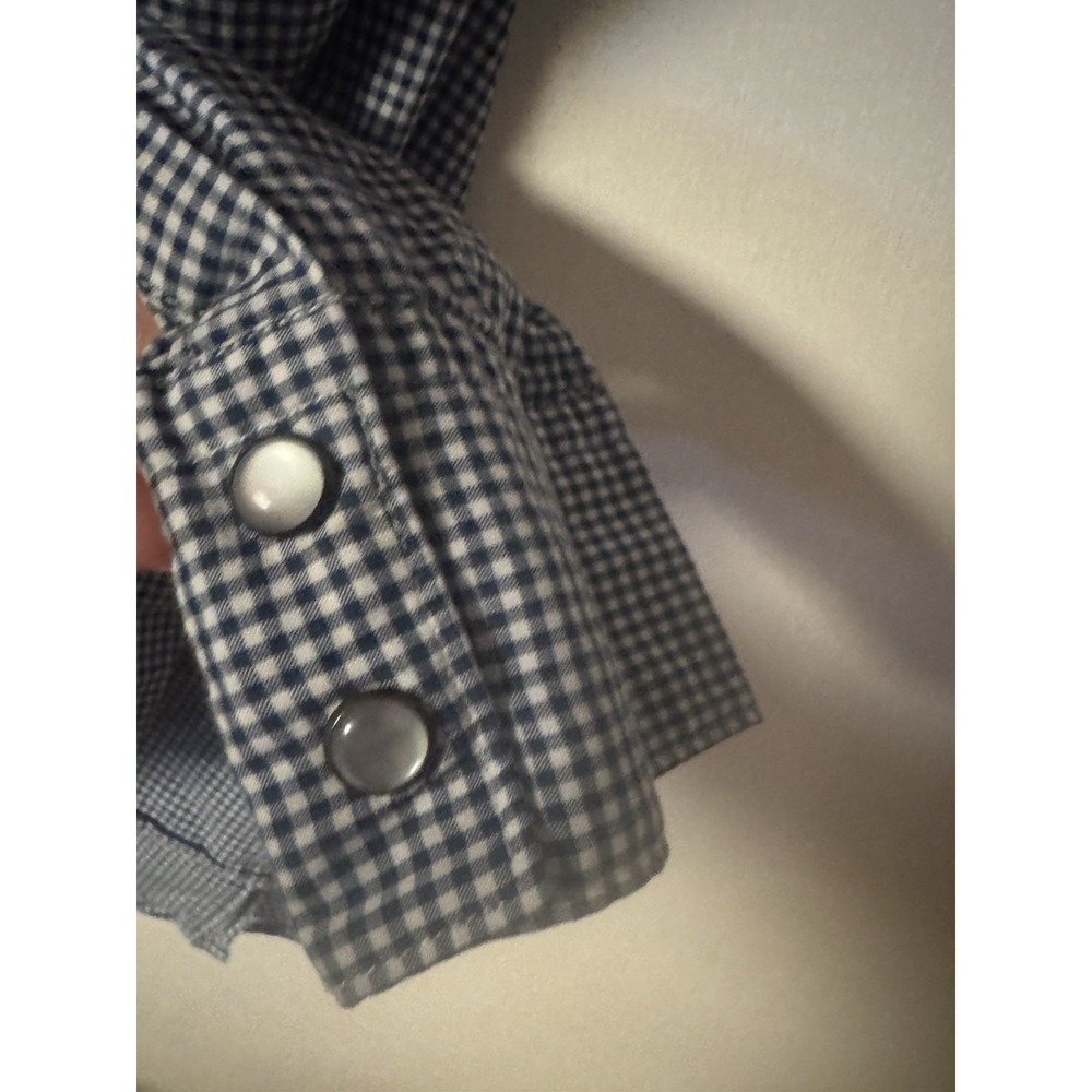 Hertige 1981 Women's XL Long Sleeve Gingham Check With Pearl Snaps Shirt - Picture 12 of 16